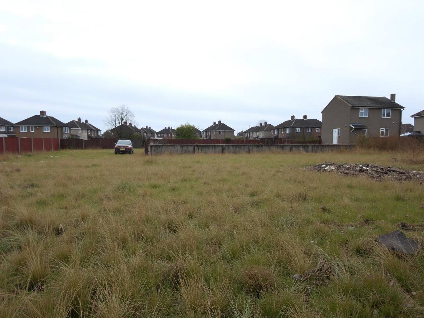Before and after comparison, Site as found